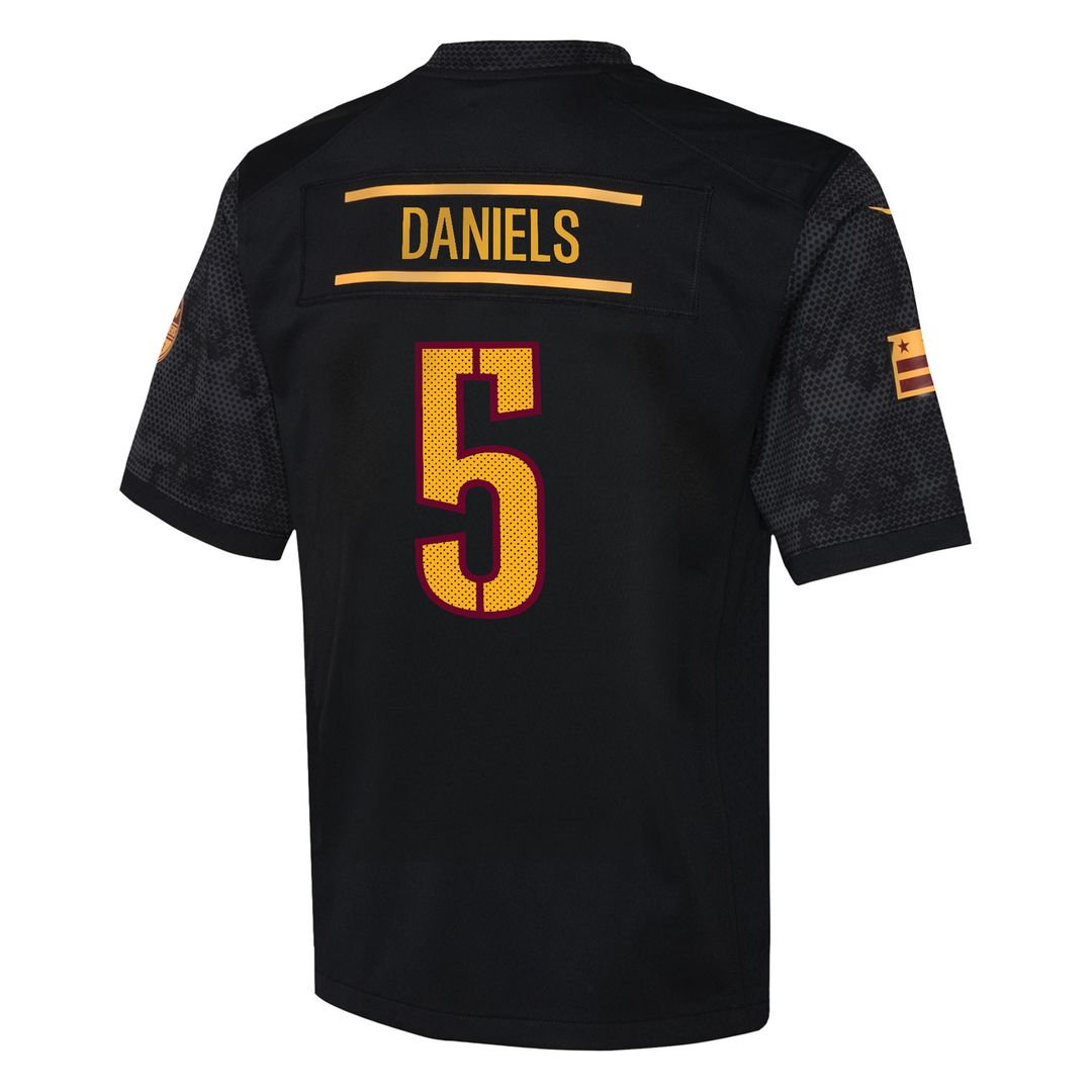 Jayden Daniels Washington Commanders Youth Game Jersey - White