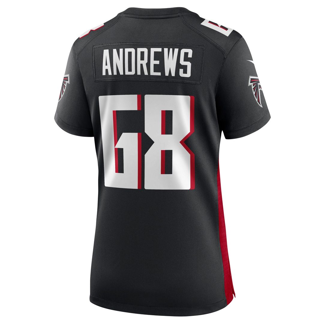 Josh Andrews Atlanta Falcons Women's Game Player Jersey - Black