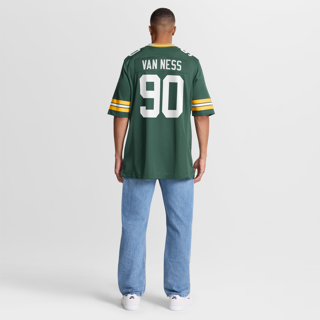 Lukas Van Ness Green Bay Packers Game Jersey - Green