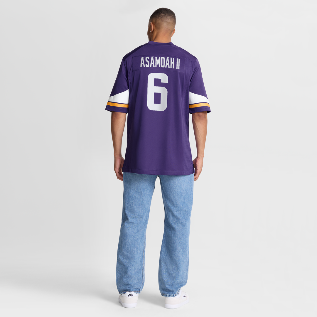 Brian Asamoah II Minnesota Vikings Game Jersey - Purple