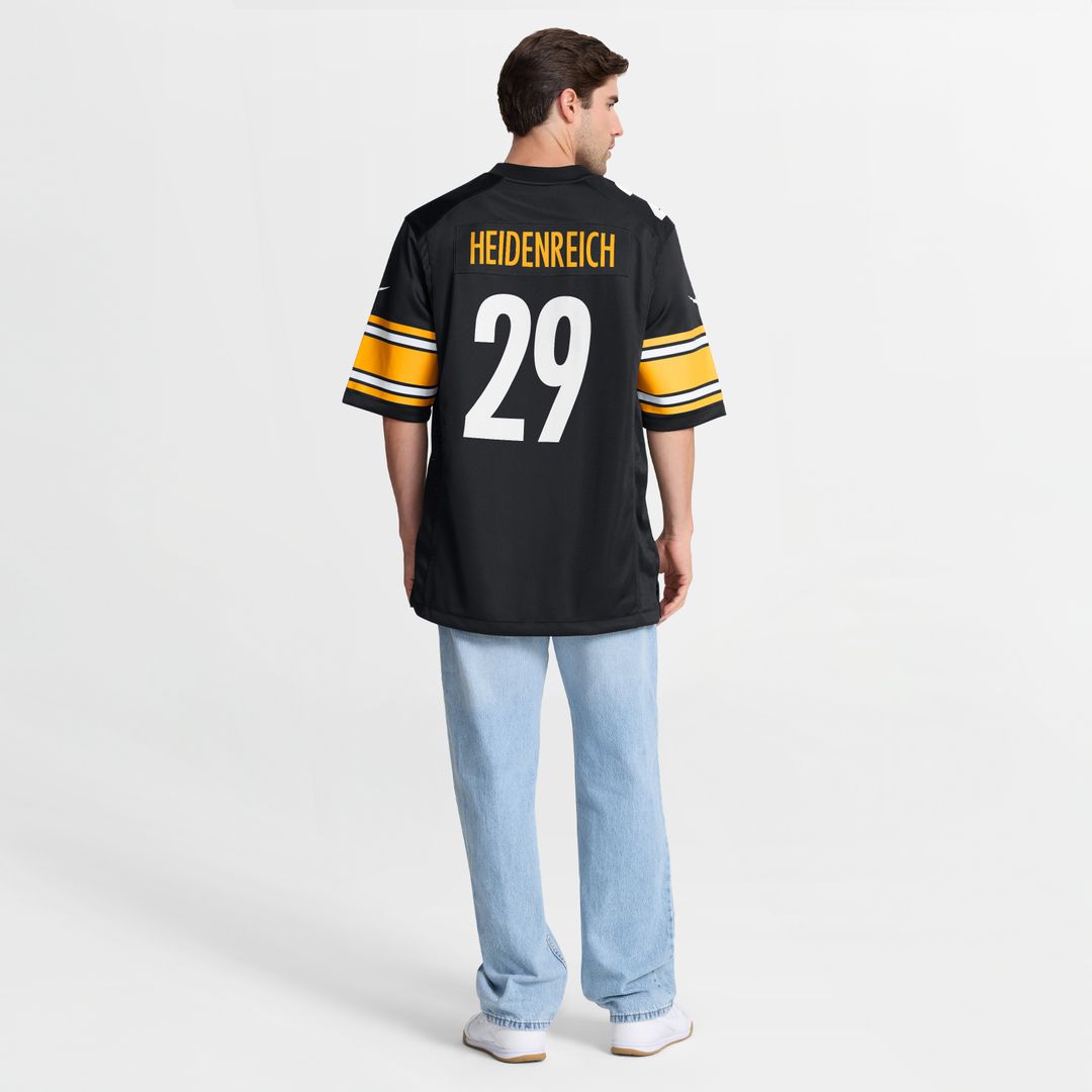 Eli Heidenreich Pittsburgh Steelers Team Game Jersey - Black