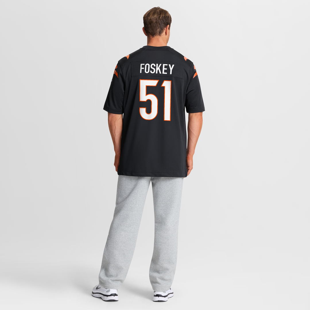 Isaiah Foskey Cincinnati Bengals Team Game Jersey - Black