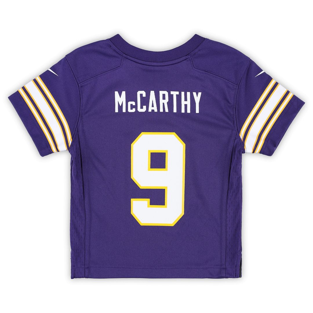 J.J. McCarthy Minnesota Vikings Infant Alternate Player Game Jersey - Purple