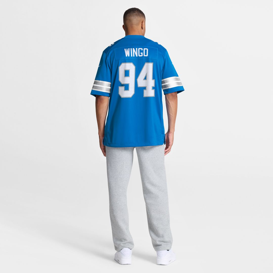 Mekhi Wingo Detroit Lions Team Game Jersey - Blue