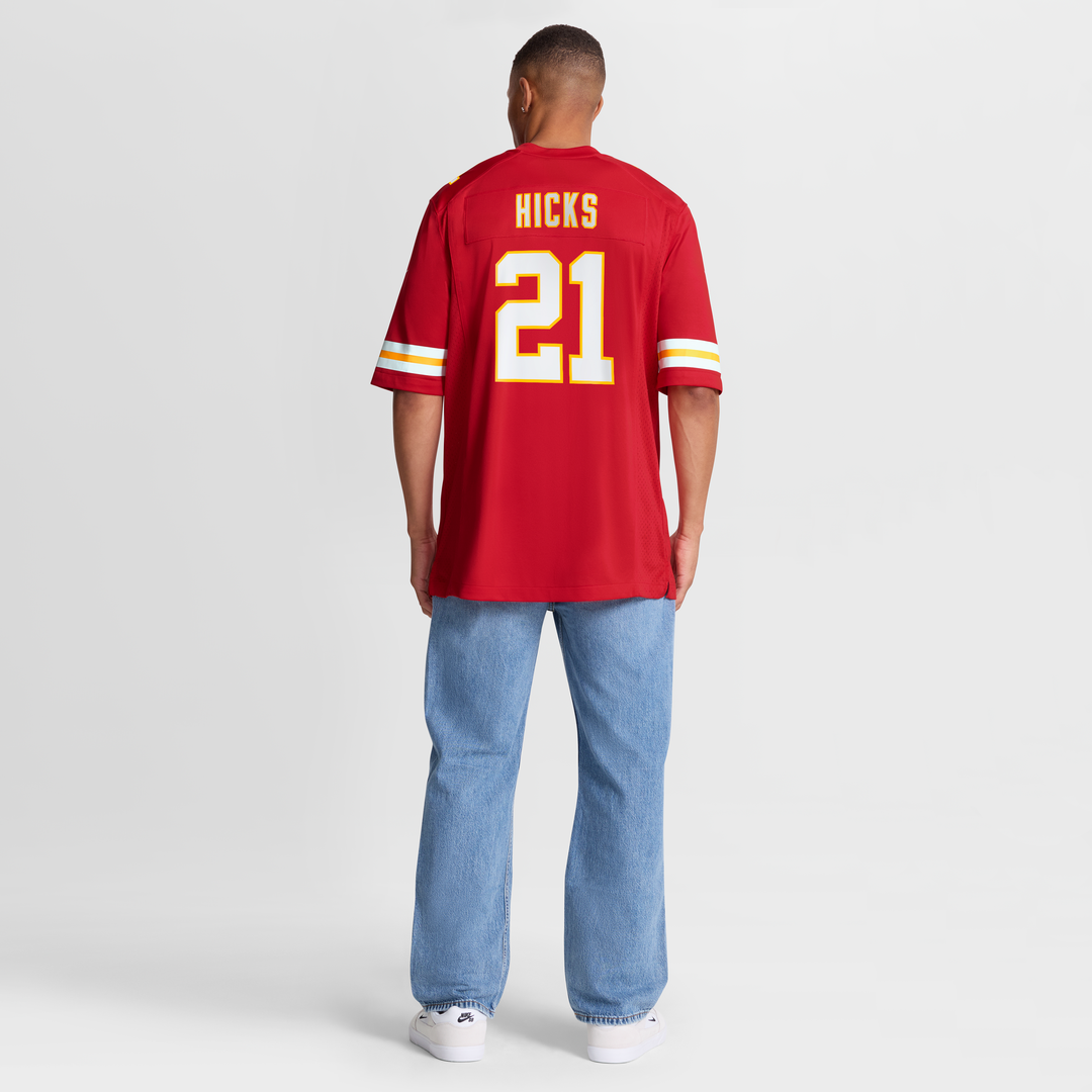 Jaden Hicks Kansas City Chiefs Game Jersey - Red