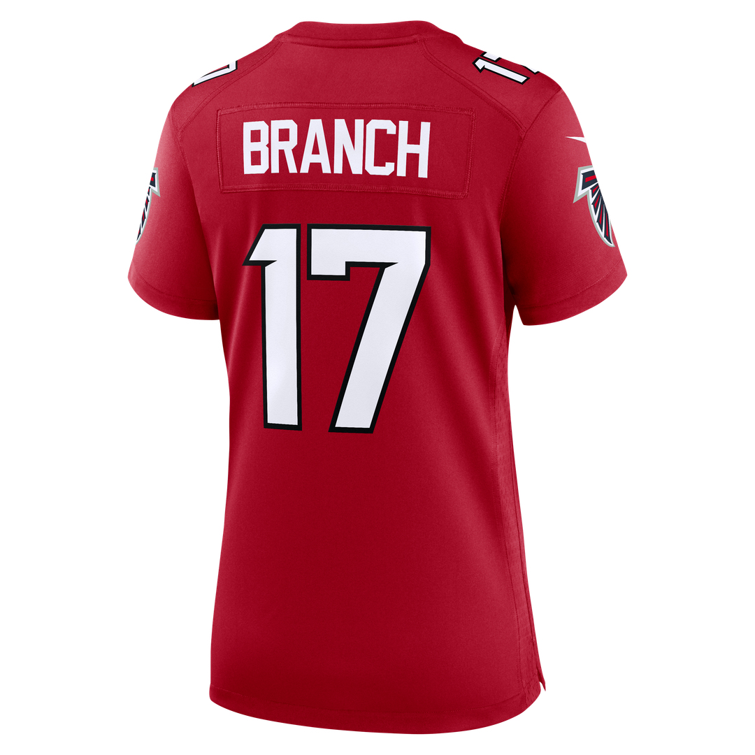 Zachariah Branch Atlanta Falcons Women's Team Game Jersey - Red