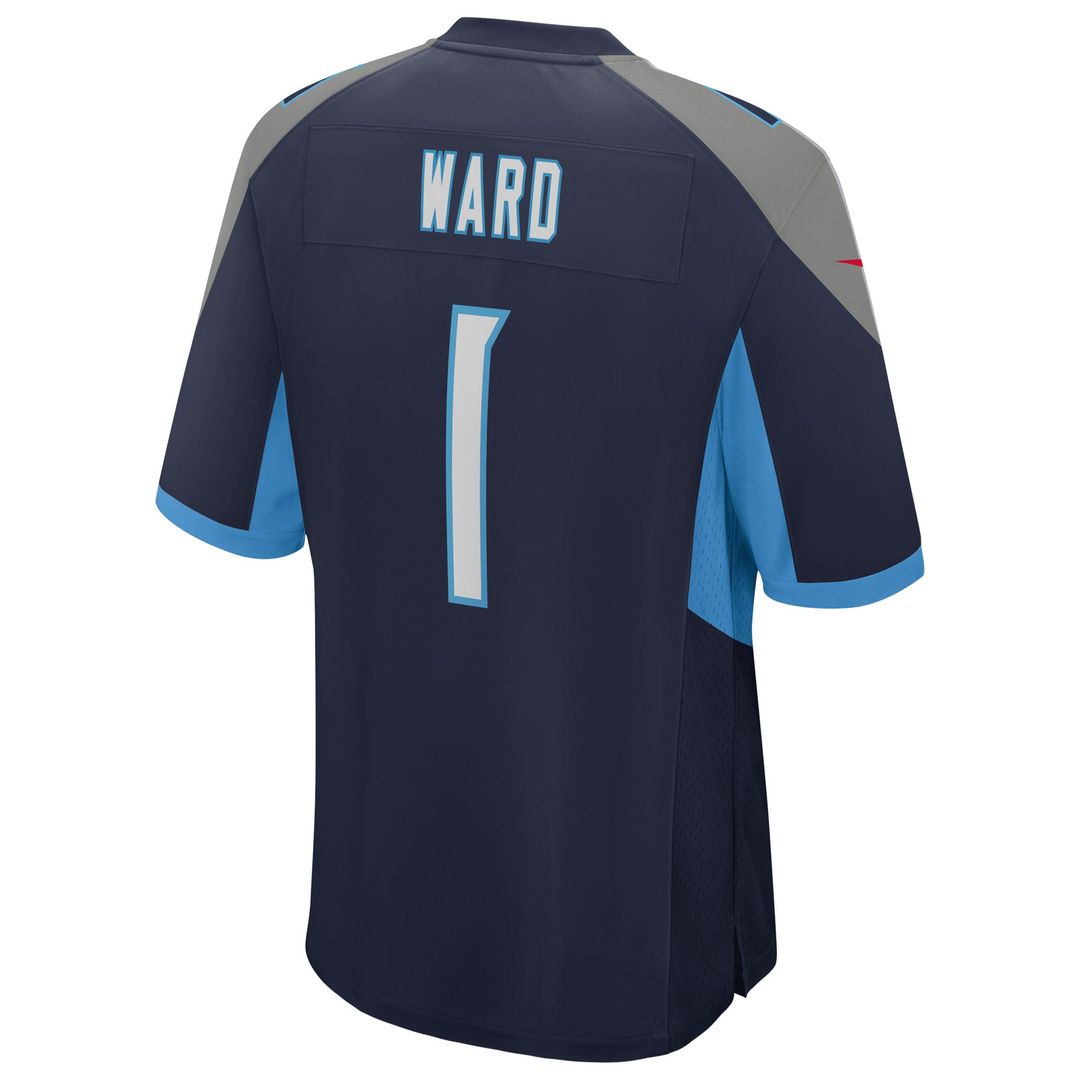 Cameron Ward Tennessee Titans Team Game Jersey - Light Blue