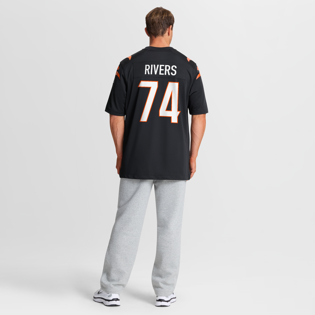 Jalen Rivers Cincinnati Bengals Team Game Jersey - Black