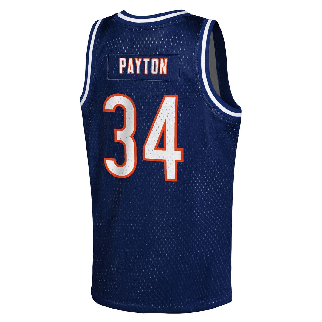 Walter Payton Chicago Bears Mitchell & Ness Youth Retired Player Basketball Fashion Jersey - Navy