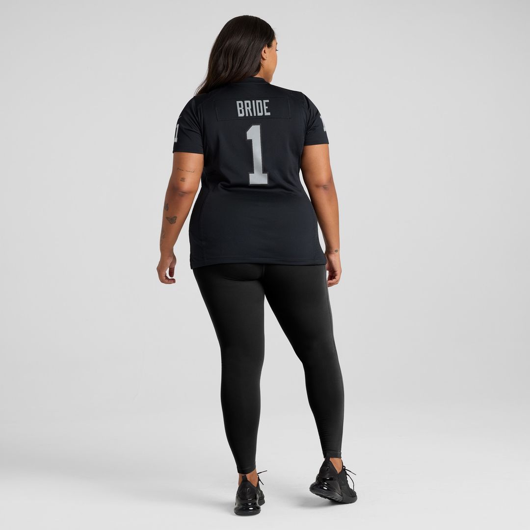 Number 1 Bride Las Vegas Raiders Women's Game Jersey - Black