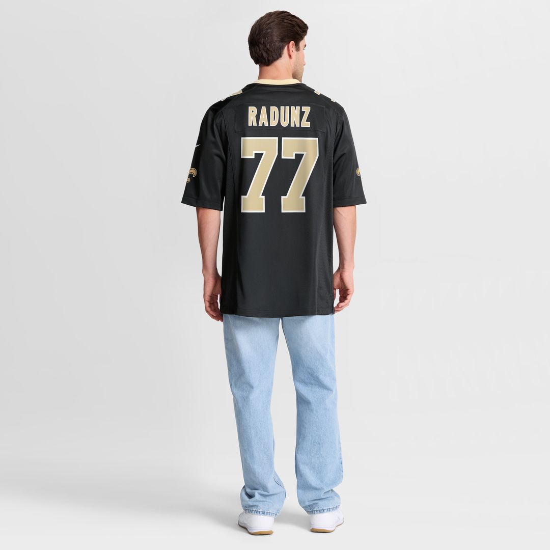 Dillon Radunz New Orleans Saints Team Game Jersey - Black