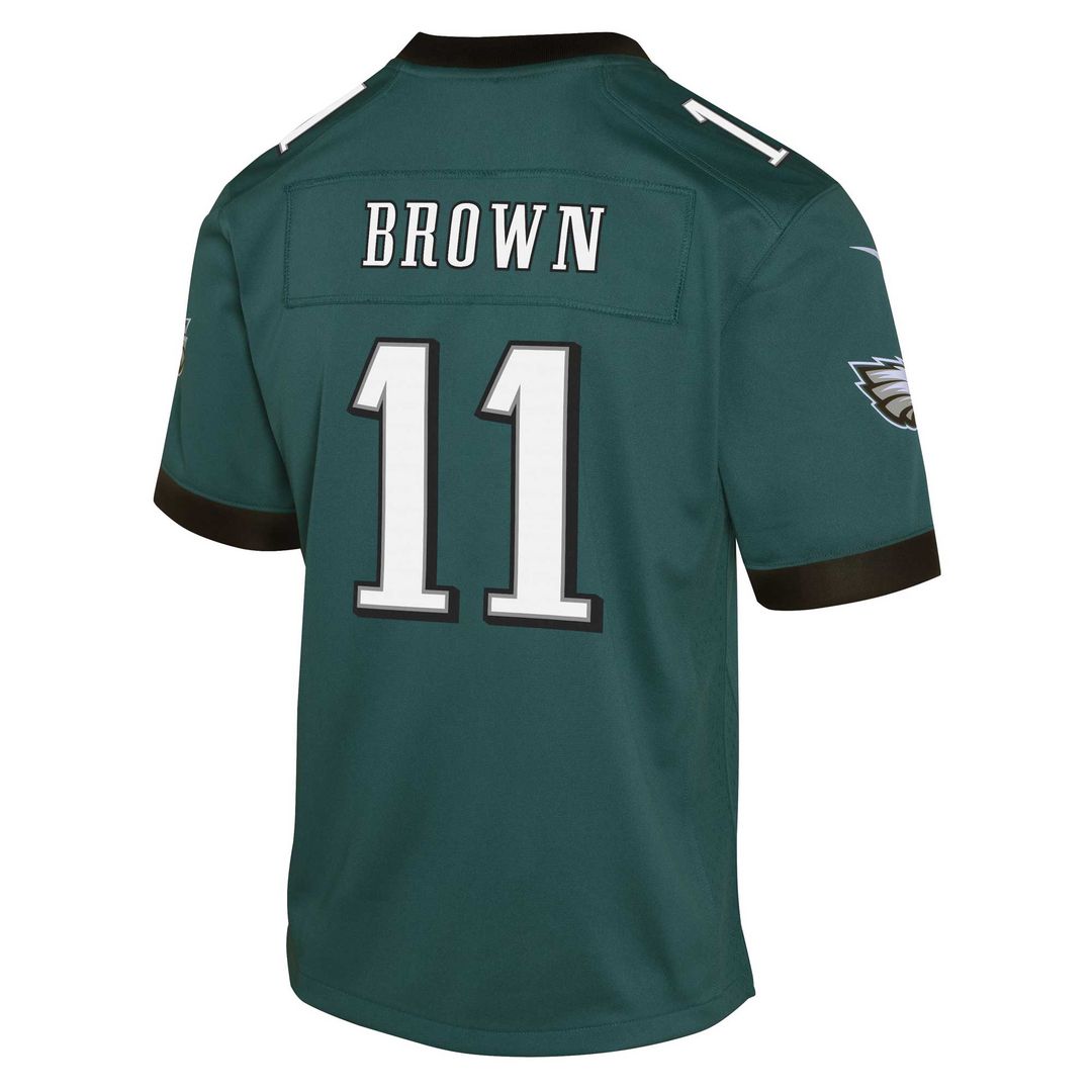 A.J. Brown Philadelphia Eagles Youth Game Jersey - Green