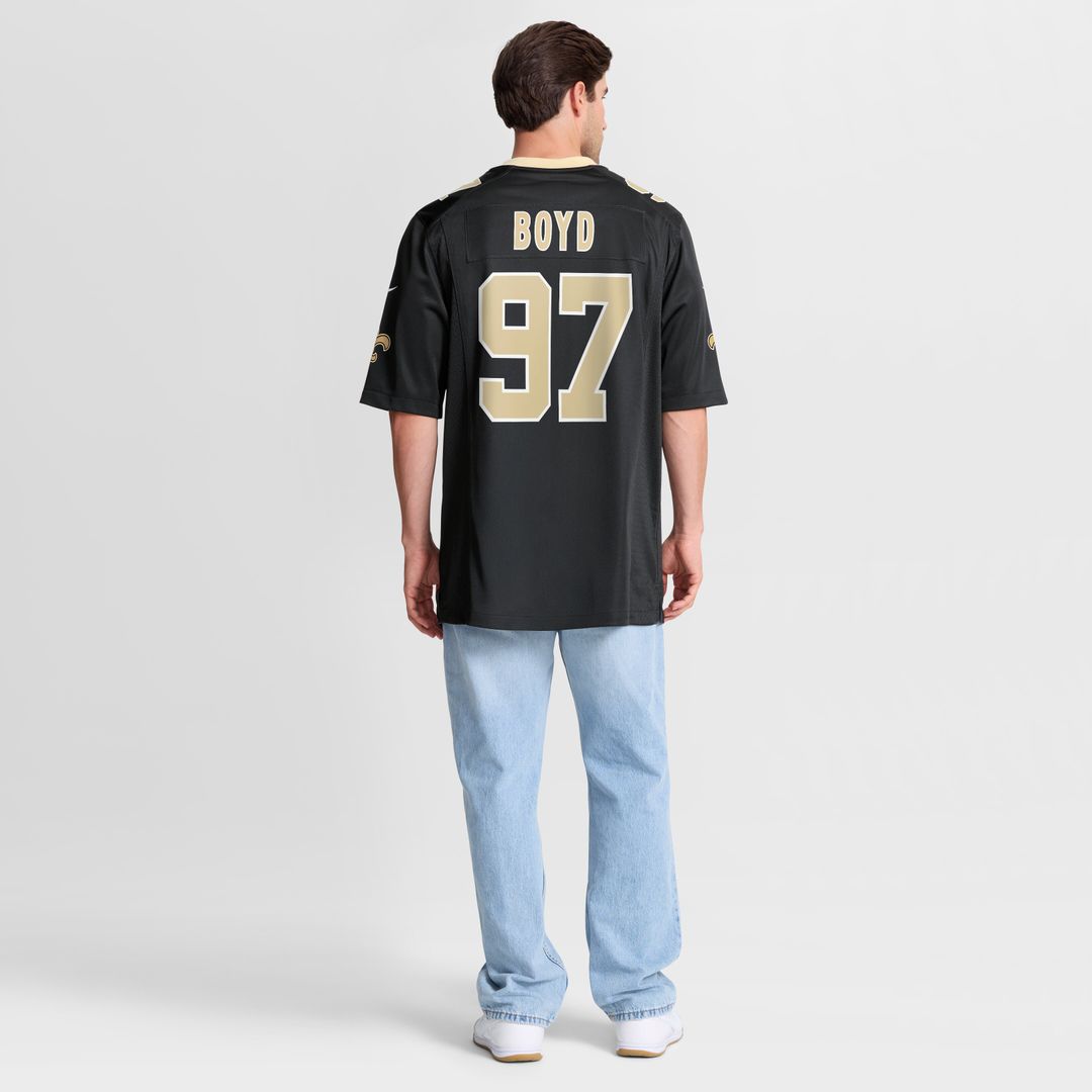 Khristian Boyd New Orleans Saints Game Jersey - Black