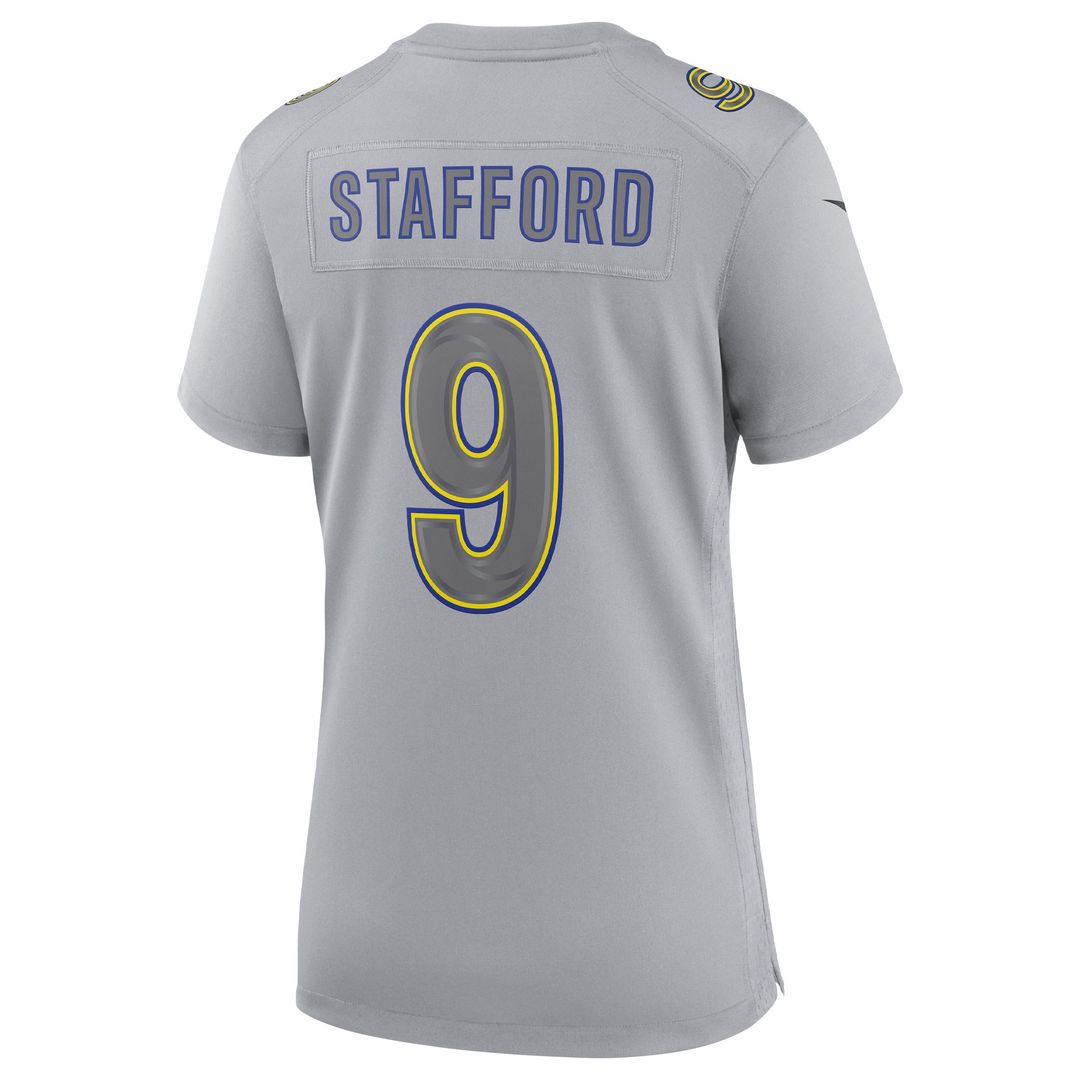 Matthew Stafford Los Angeles Rams Women's Atmosphere Fashion Game Jersey - Gray