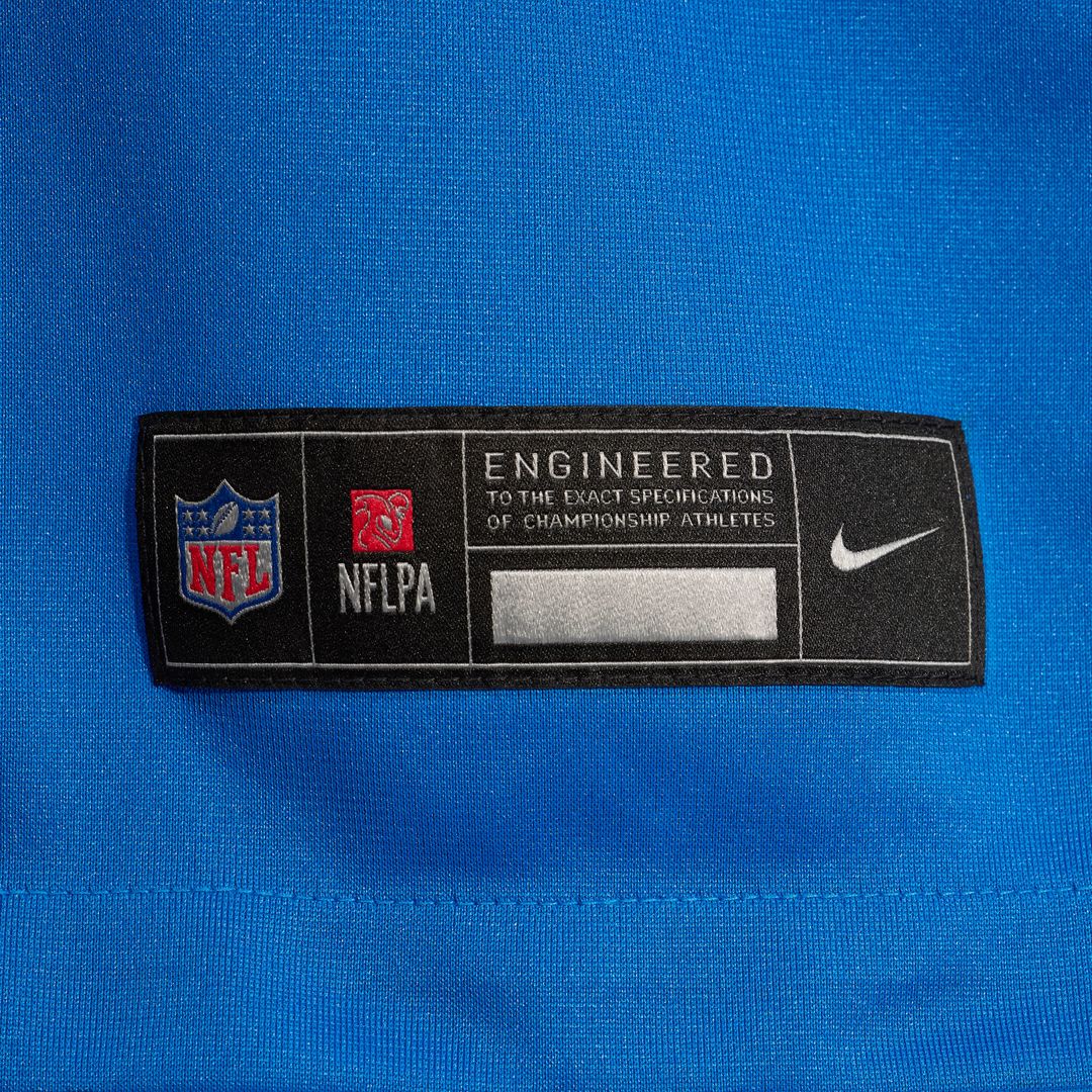 Blake Miller Detroit Lions 2026 Draft First Round Pick No. 17 Team Game Jersey - Blue