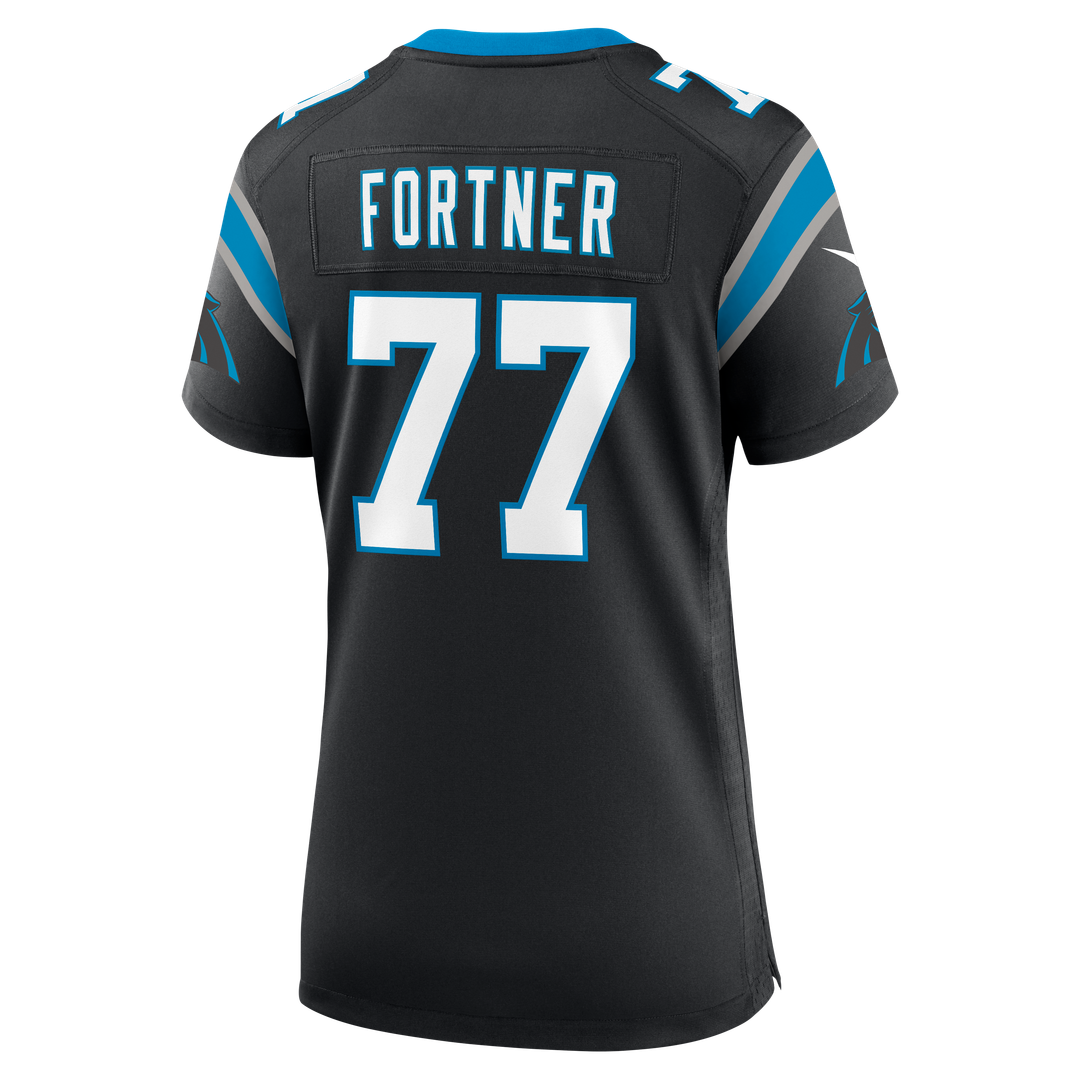 Luke Fortner Carolina Panthers Women's Team Game Jersey - Black