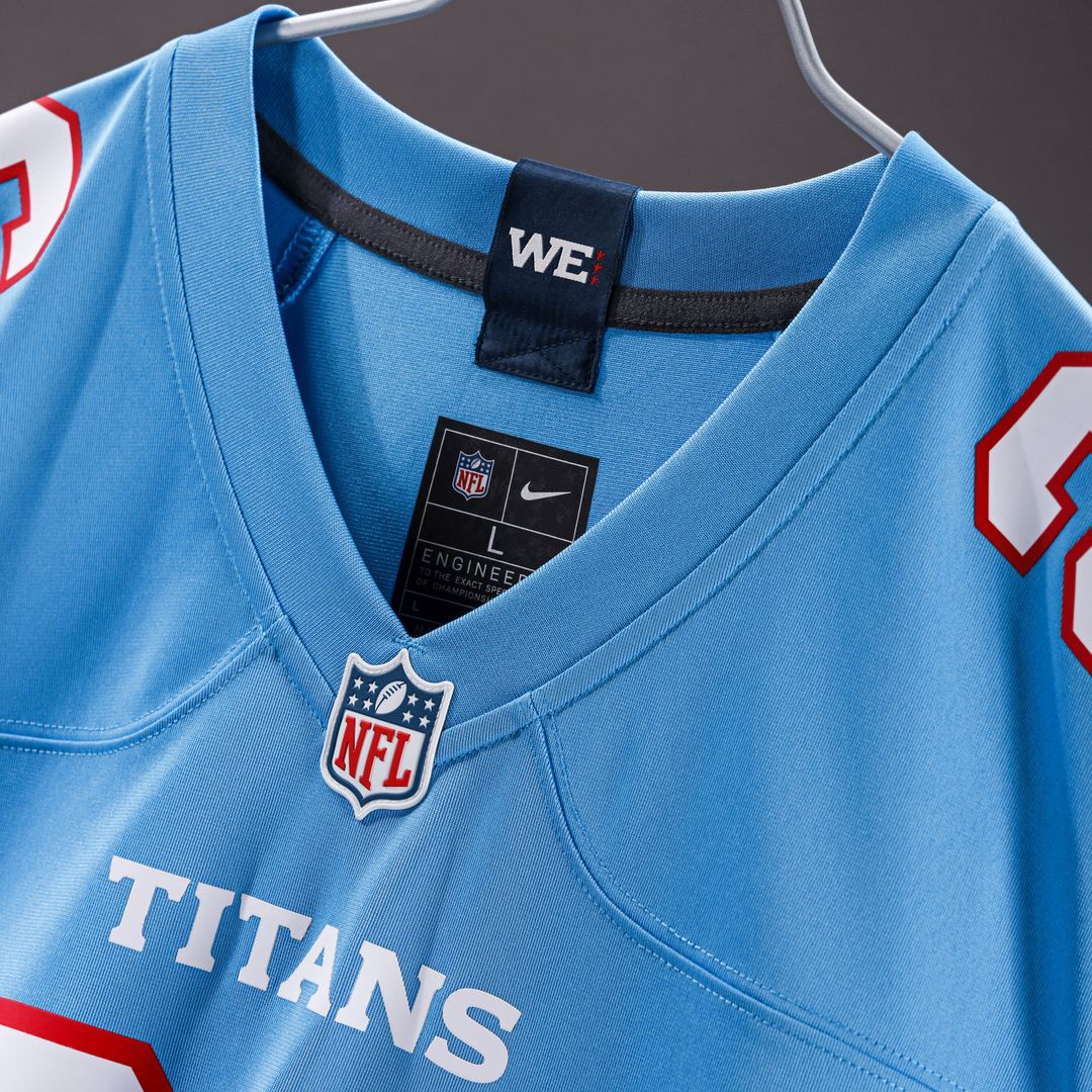 Cameron Ward Tennessee Titans Women's Game Jersey - Light Blue