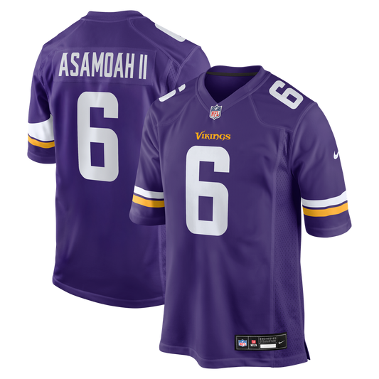Brian Asamoah II Minnesota Vikings Game Jersey - Purple