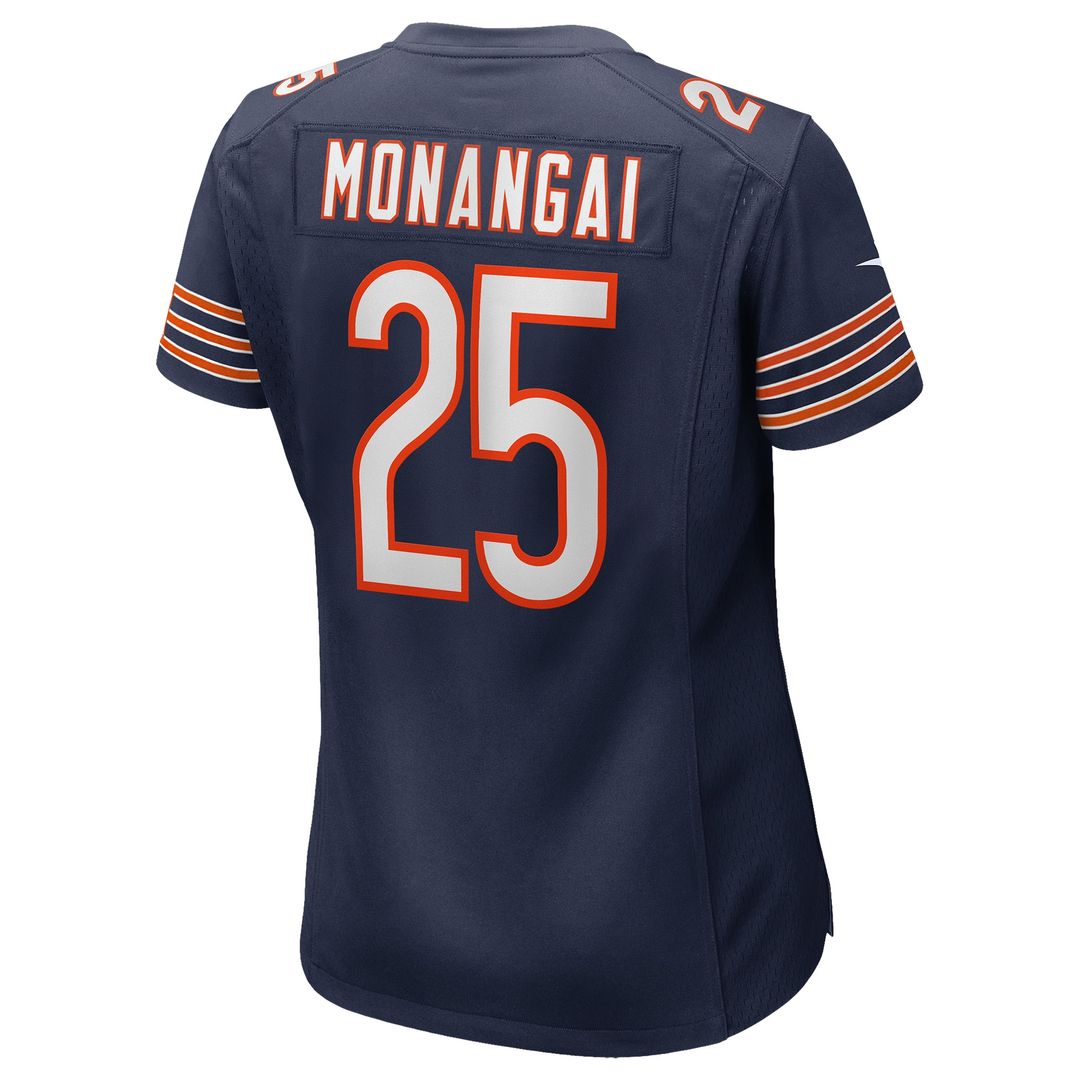 Kyle Monangai Chicago Bears Women's Team Game Jersey - Navy