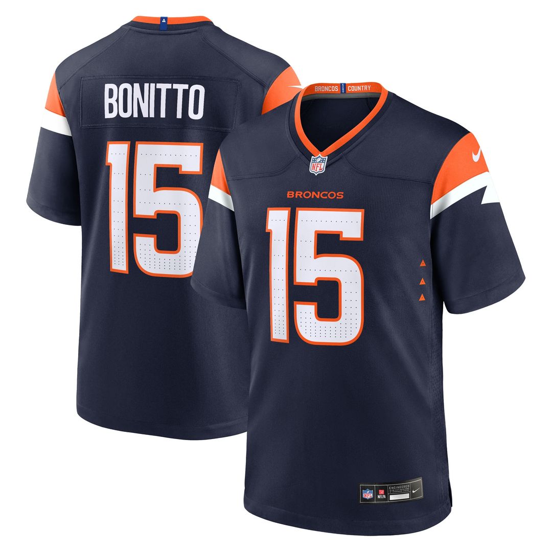 Nik Bonitto Denver Broncos Team Game Jersey - Orange