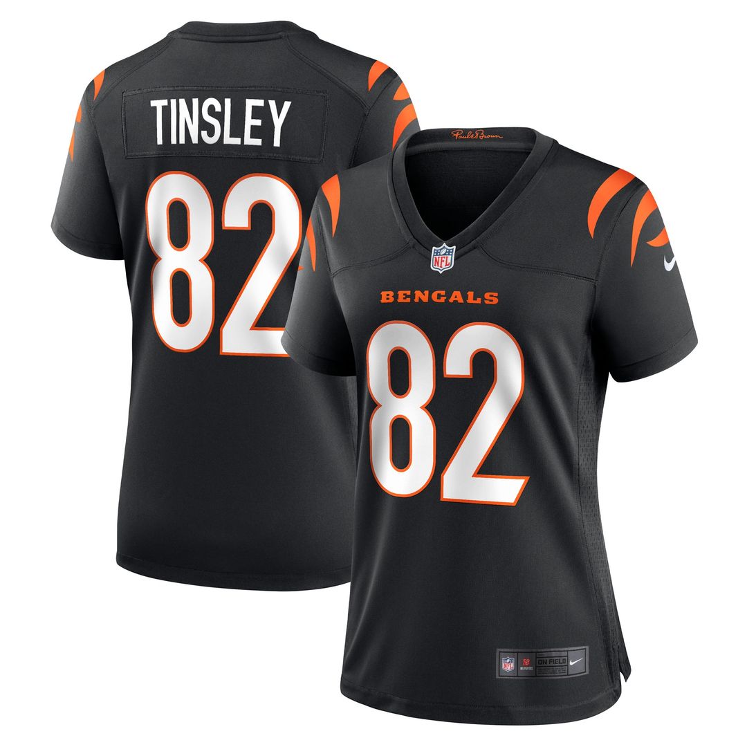 Mitchell Tinsley Cincinnati Bengals Women's Team Game Jersey - Black