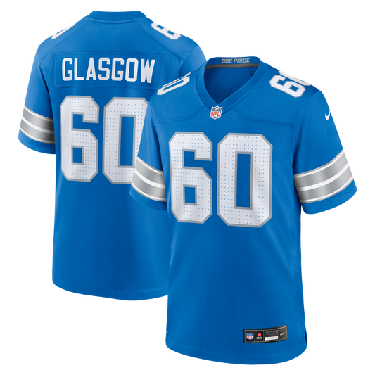 Graham Glasgow Detroit Lions Team Game Jersey - Blue