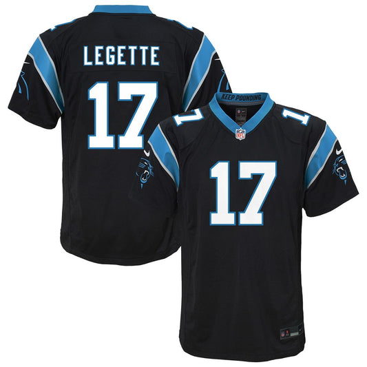 Xavier Legette Carolina Panthers Youth Team Game Jersey - Black