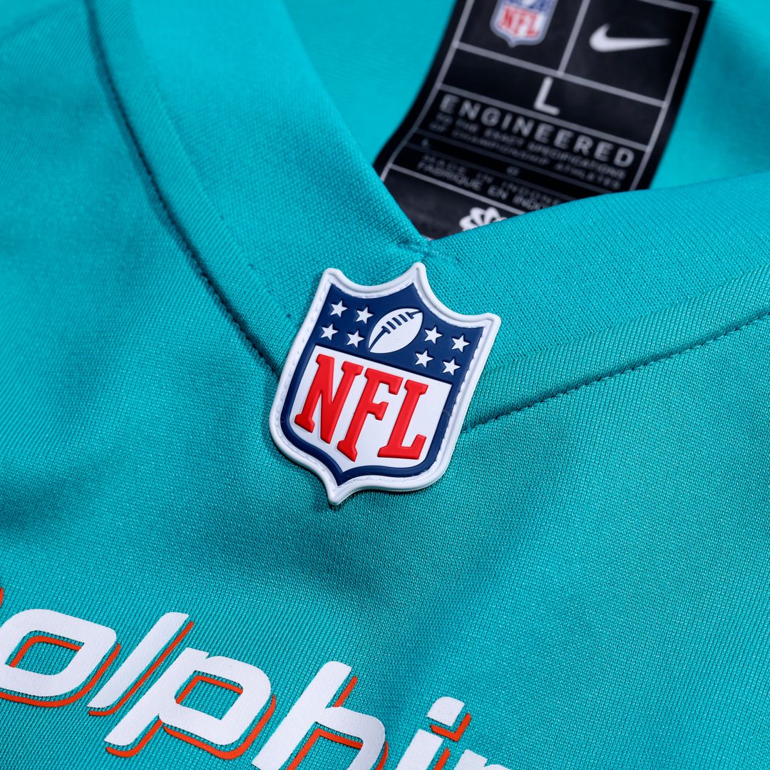 Jacob Rodriguez Miami Dolphins Game Jersey - Aqua
