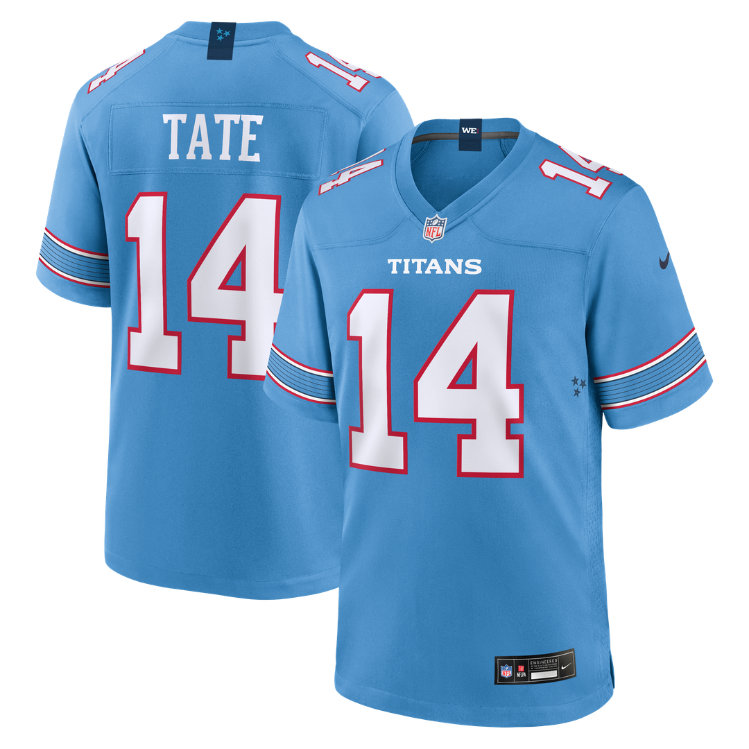 Carnell Tate Tennessee Titans 2026 Draft First Round Pick No. 4 Team Game Jersey - Light Blue