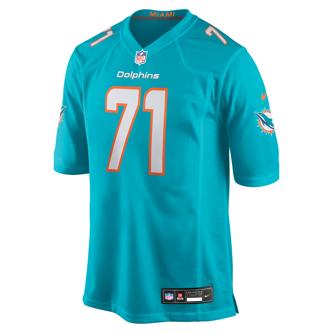 Kion Smith Miami Dolphins Game Jersey - Aqua