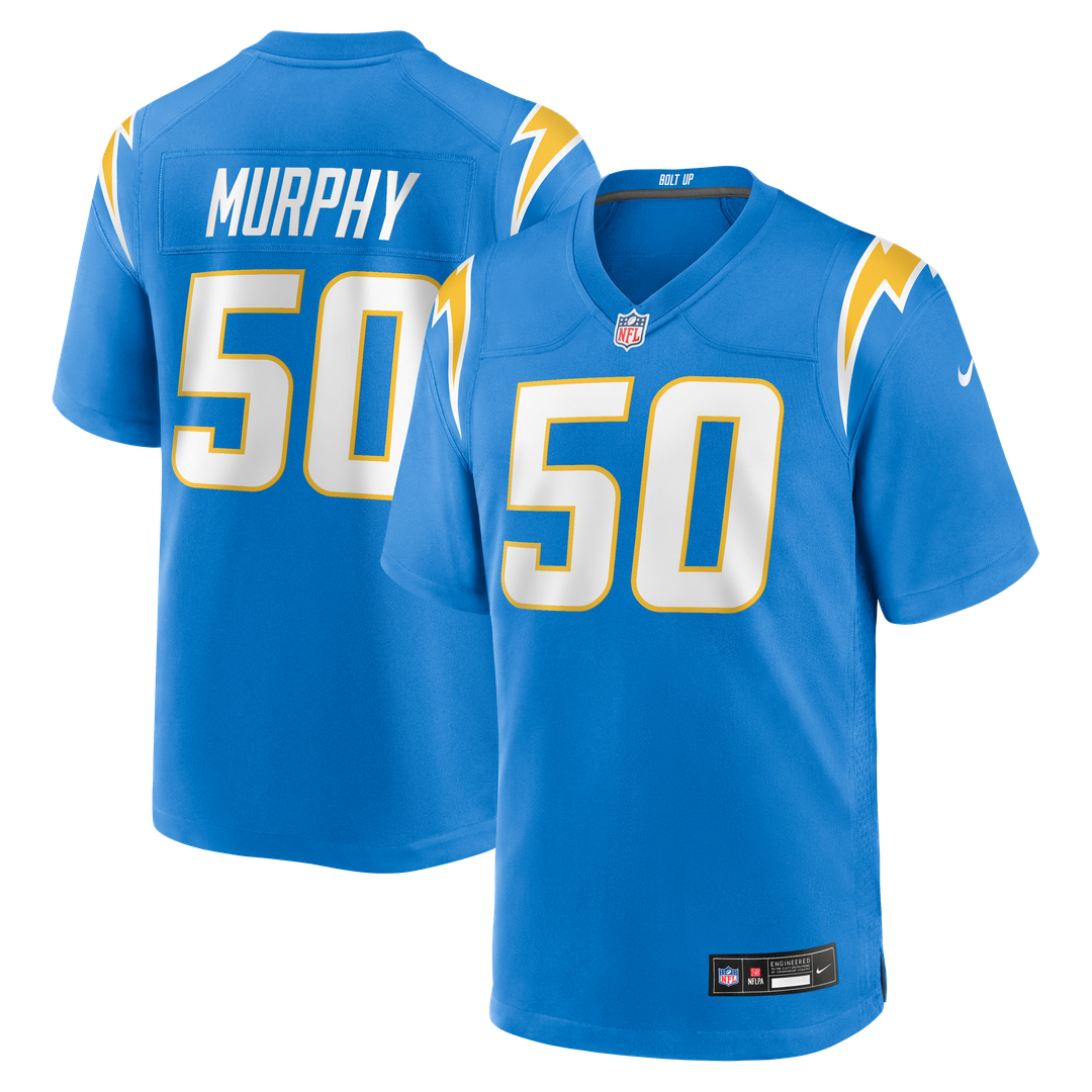 Caleb Murphy Los Angeles Chargers Team Game Jersey - Powder Blue