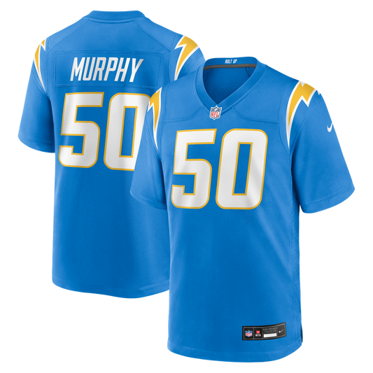 Caleb Murphy Los Angeles Chargers Team Game Jersey - Powder Blue