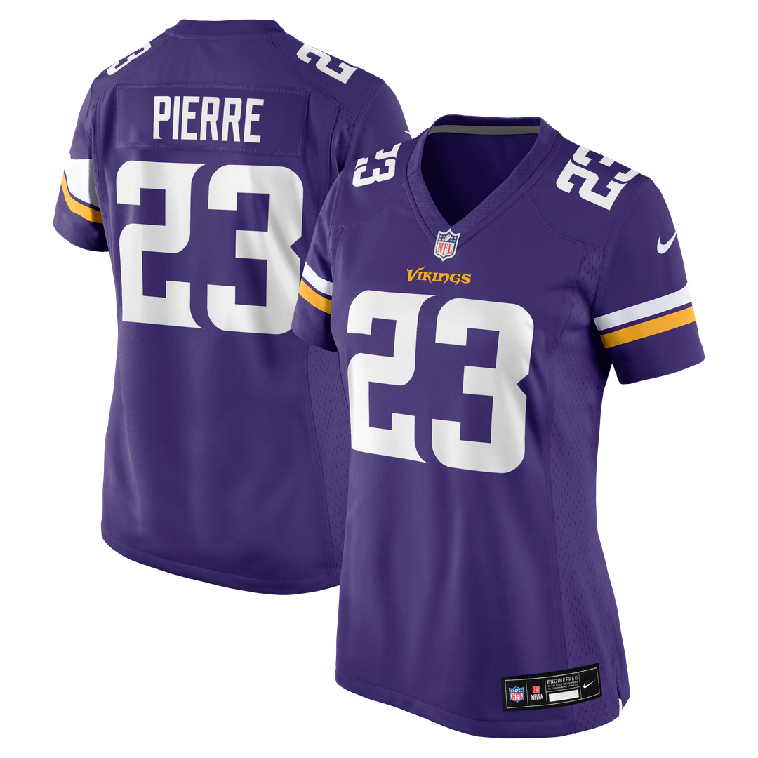 James Pierre Minnesota Vikings Women's Team Game Jersey - Purple