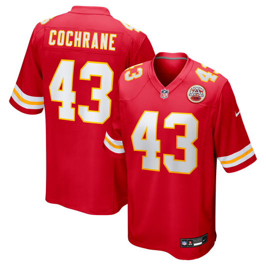 Jack Cochrane Kansas City Chiefs Game Player Jersey - Red