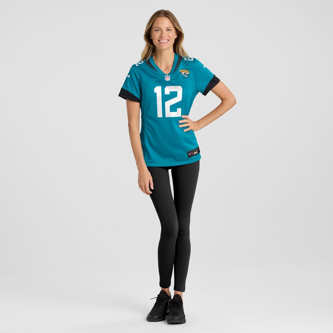 Travis Hunter Jacksonville Jaguars Women's Team Game Jersey - Teal