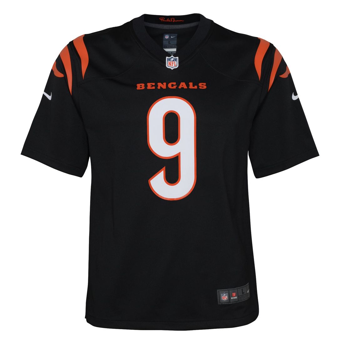 Joe Burrow Cincinnati Bengals Youth Game Jersey - Orange