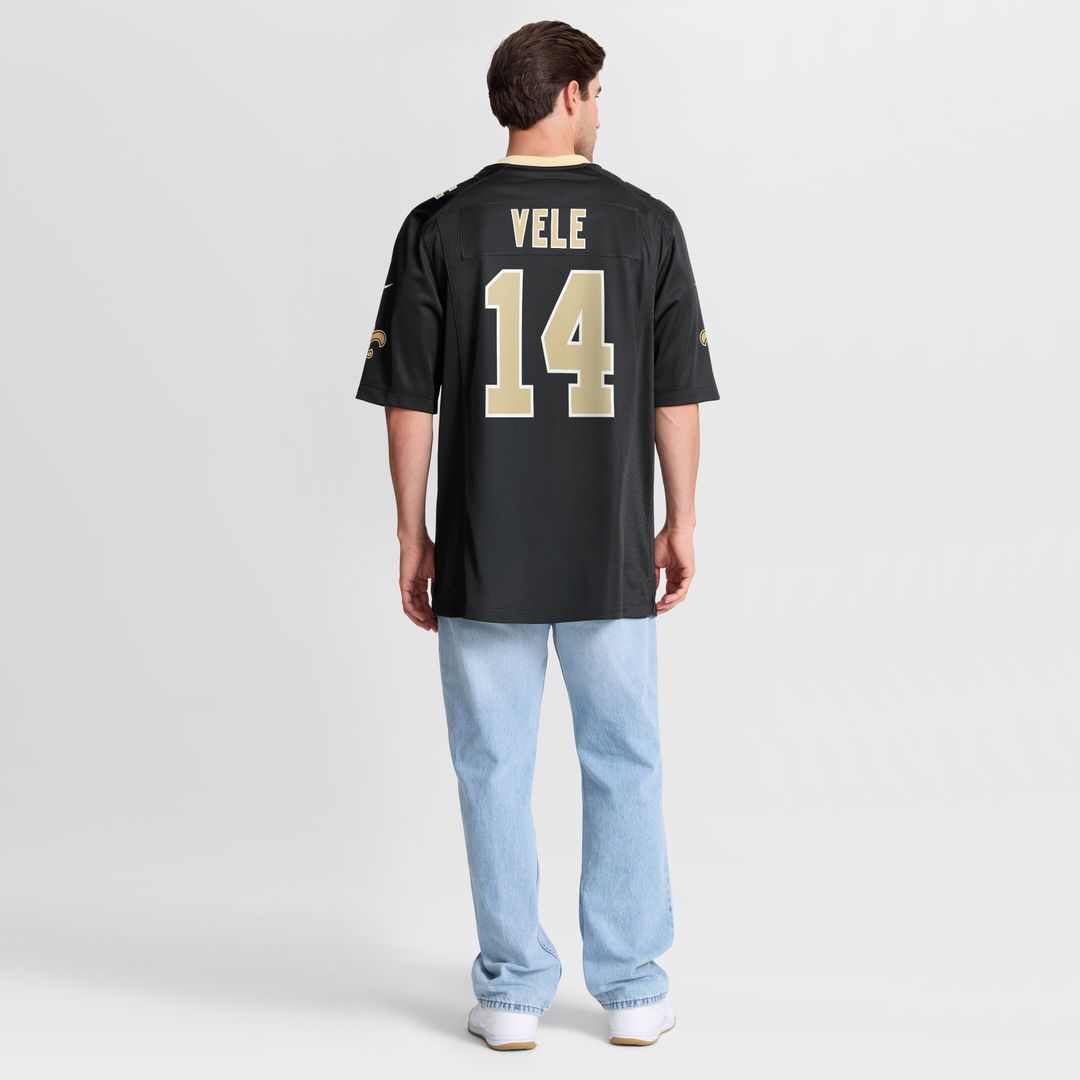 Devaughn Vele New Orleans Saints Team Game Jersey - Black