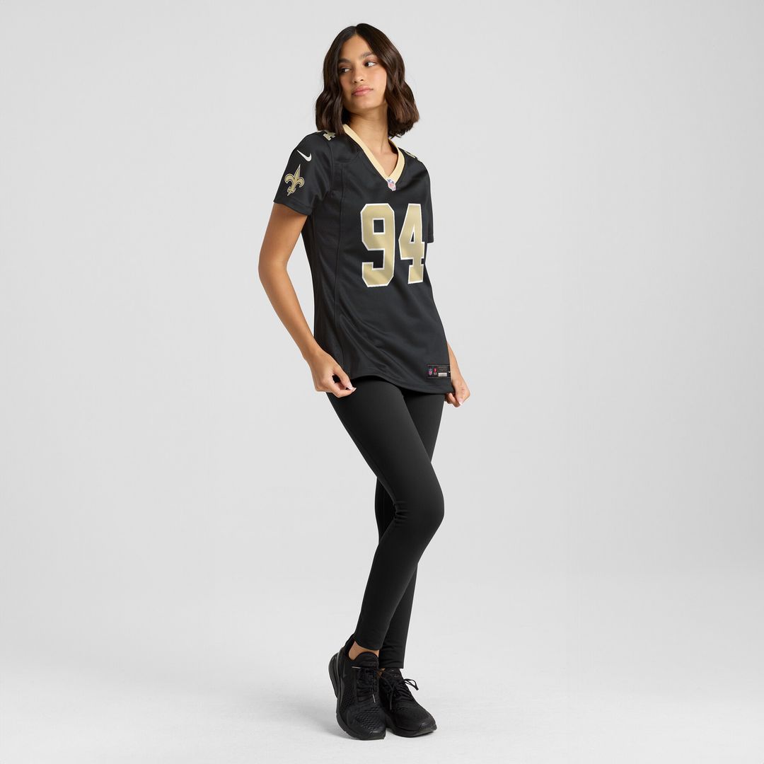 Cameron New Orleans Saints Women's Team Game Jersey - Black