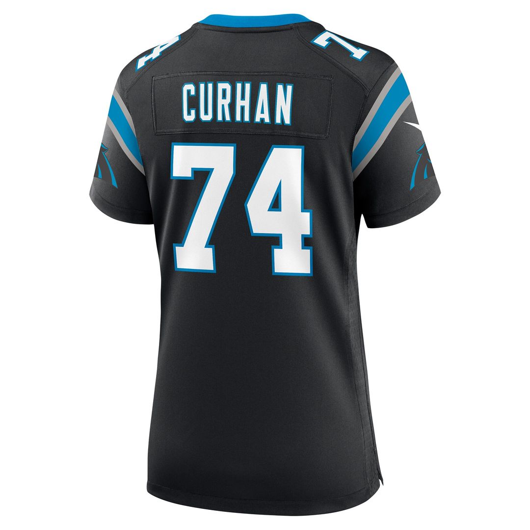 Jake Curhan Carolina Panthers Women's Team Game Jersey - Black