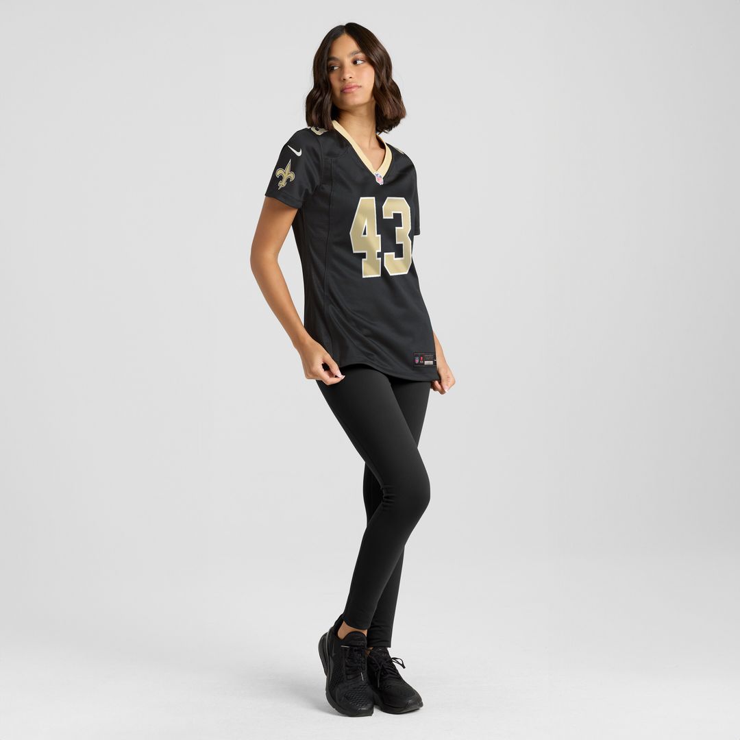 Michael Davis New Orleans Saints Women's Team Game Jersey - Black
