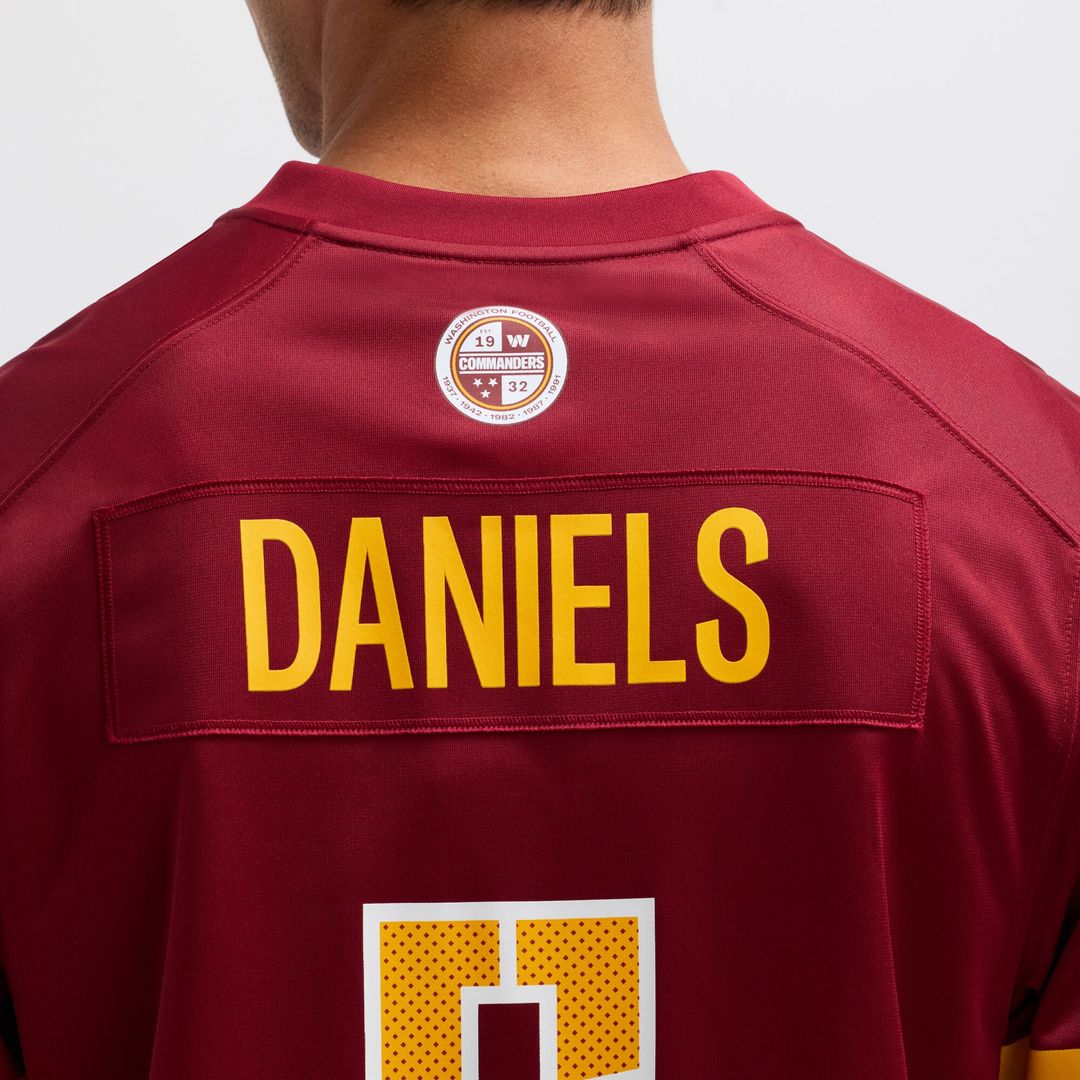 Jayden Daniels Washington Commanders Player Game Jersey - White