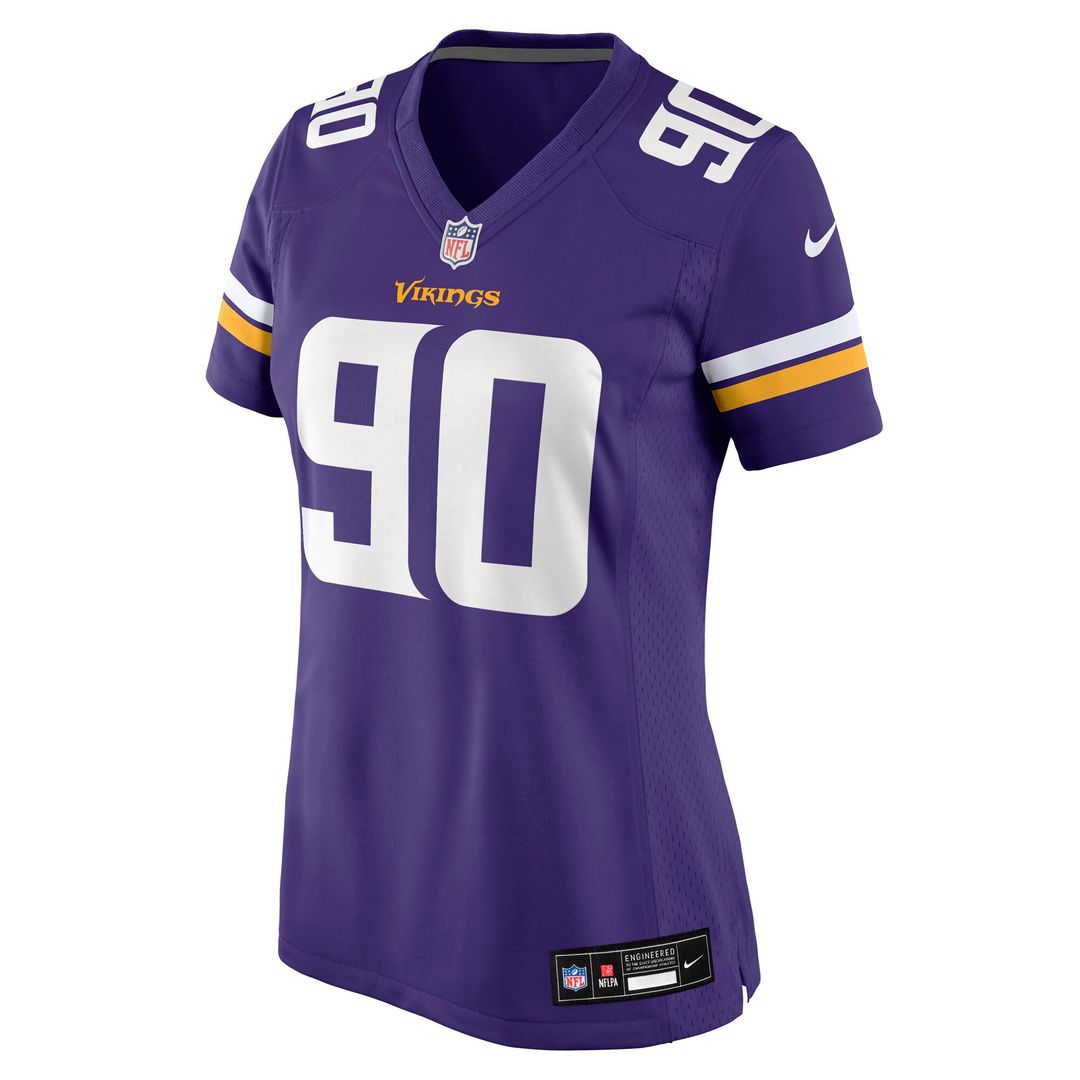 Tyrion Ingram-Dawkins Minnesota Vikings Women's Team Game Jersey - Purple