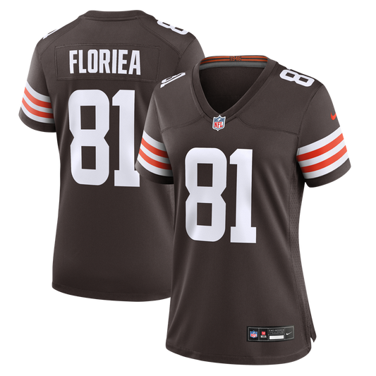 Luke Floriea Cleveland Browns Women's Team Game Jersey - Brown