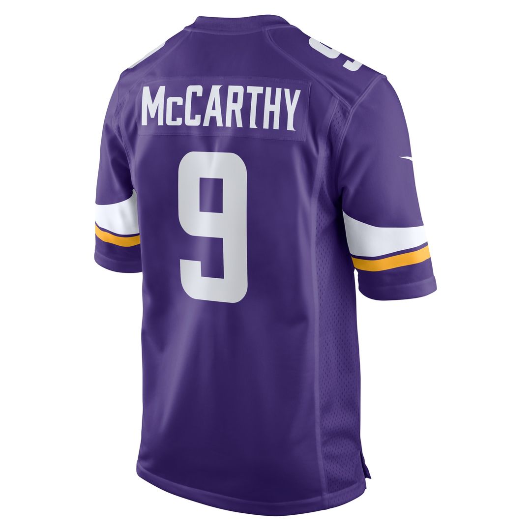 J.J. McCarthy Minnesota Vikings Alternate Game Player Jersey - White