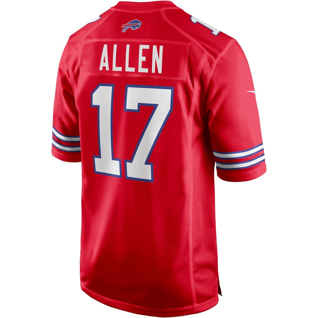 Josh Allen Buffalo Bills Game Player Jersey - White