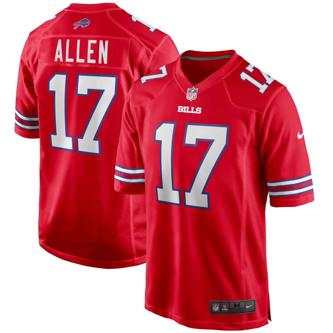 Josh Allen Buffalo Bills Game Player Jersey - White