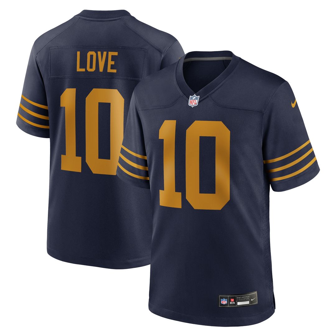 Love Green Bay Packers Player Game Jersey - Green