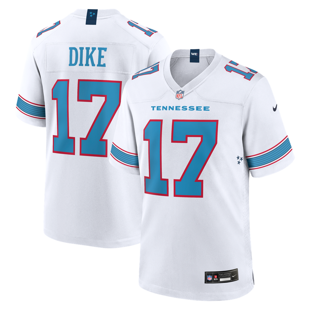 Chimere Dike Tennessee Titans Team Game Jersey - Light Blue