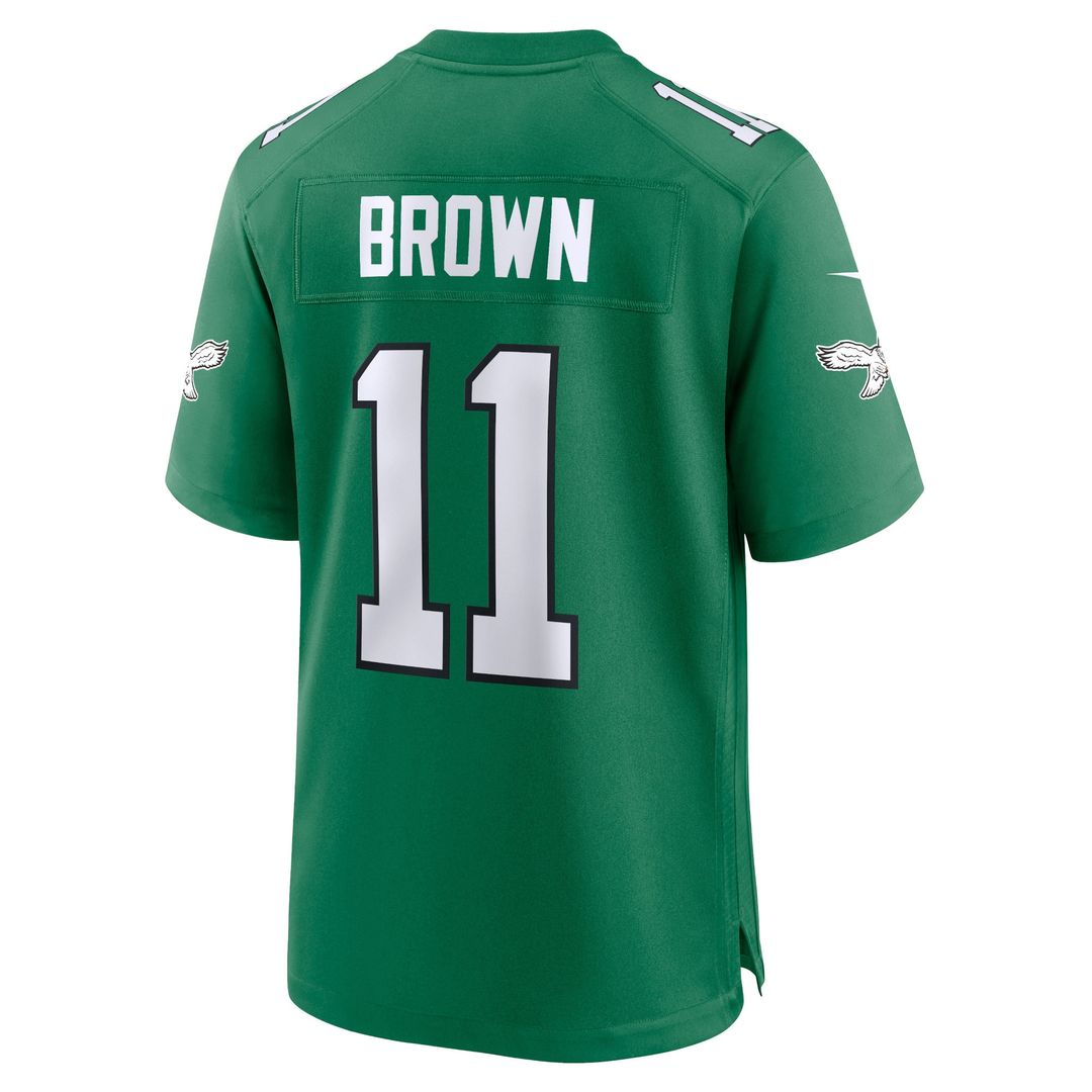 A.J. Brown Philadelphia Eagles Youth Team Game Jersey - Midnight Green