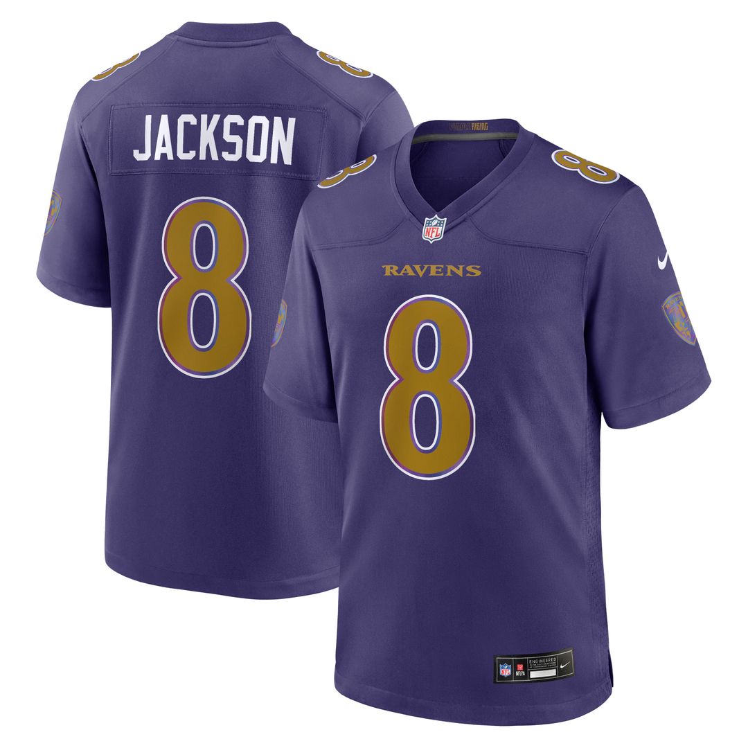 Lamar Jackson Baltimore Ravens Alternate Game Jersey - Black